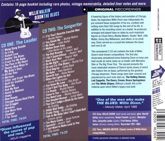 Willie Dixon: Walkin' The Blues-The Remastered Edition [2CD]