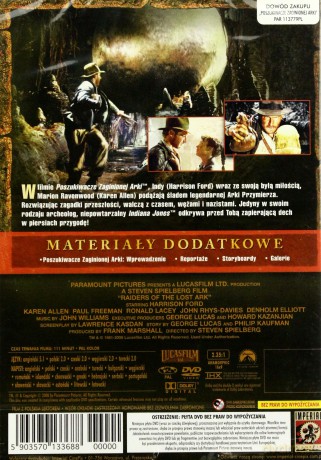 Indiana Jones i Poszukiwacze zaginionej Arki wydanie specjalne [DVD]