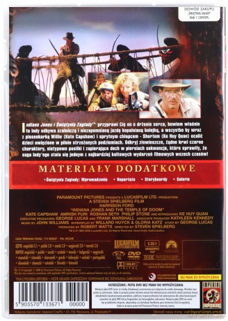 Indiana Jones i Świątynia Zagłady wydanie specjalne [DVD]