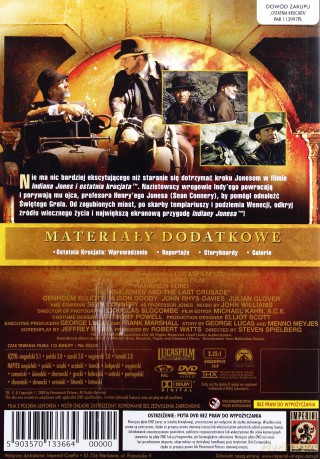 Indiana Jones i Ostatnia Krucjata wydanie specjalne [DVD]
