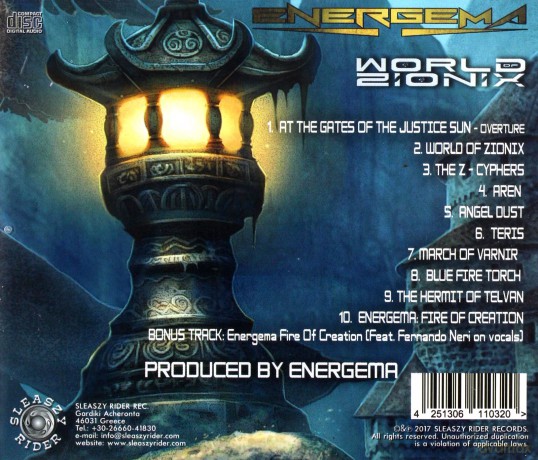 Energema: World Of Zionix [CD]