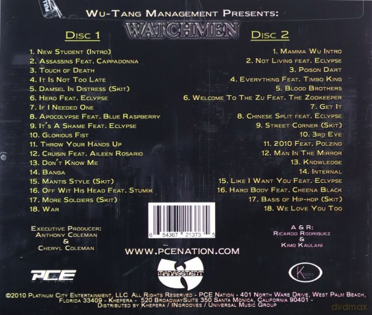 Watchmen: Wu-Tang Management Presents Watchmen [2CD]