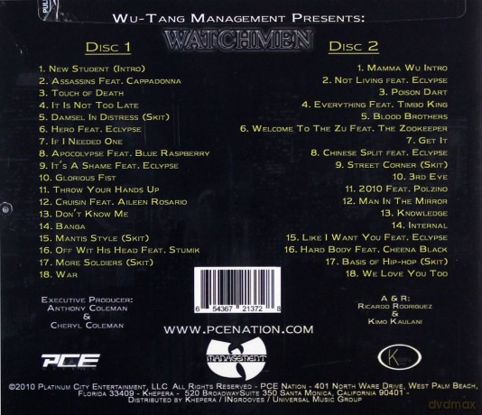 Watchmen: Wu-Tang Management Presents Watchmen [2CD]