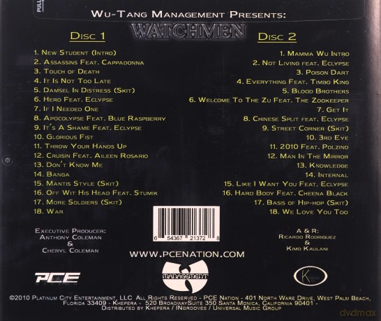 Watchmen: Wu-Tang Management Presents Watchmen [2CD]