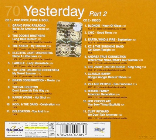 Yesterday 70 Part 2 [2CD]