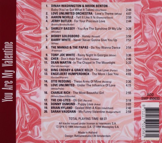 You Are My Valentine [CD]