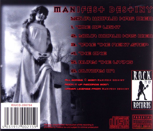 Manifest Destiny: Your World Has Died [CD]
