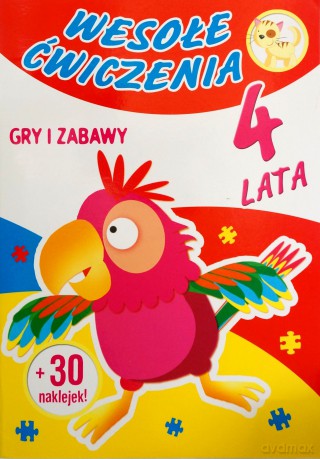 Wesołe Ćwiczenia: Gry I Zabawy 4 Lata [KSIĄŻKA]