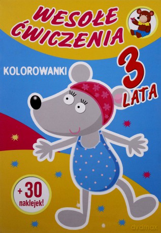 Wesołe Ćwiczenia: Kolorowanki 3 Lata [KSIĄŻKA]
