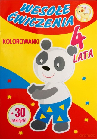 Wesołe Ćwiczenia: Kolorowanki 4 Lata [KSIĄŻKA]