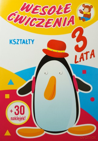 Wesołe Ćwiczenia: Kształty 3 Lata [KSIĄŻKA]
