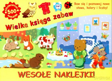 Wielka Księga Zabaw/Wesołe Naklejki [KSIĄŻKA]