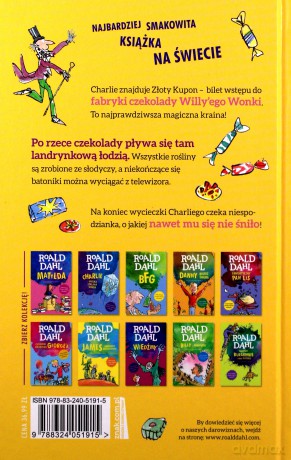 Charlie i fabryka czekolady - Roald Dahl [KSIĄŻKA]