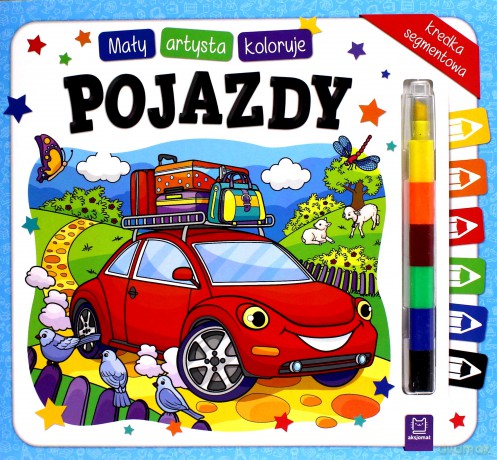 Mały artysta. Koloruje pojazdy [KSIĄŻKA]