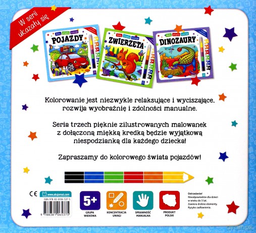 Mały artysta. Koloruje pojazdy [KSIĄŻKA]