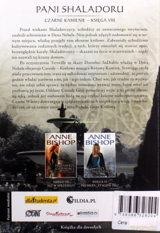 Pani Shaladoru. Czarne kamienie księga 8 - Anne Bishop [KSIĄŻKA]