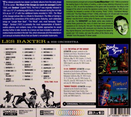 Les Baxter: The Ritual Of The Savage / Tamboo! [CD]
