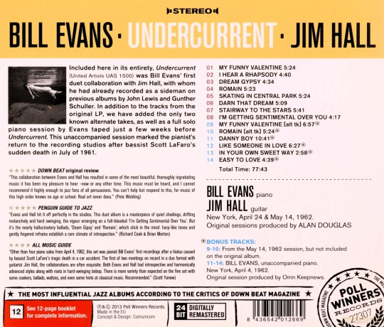 Bill Evans: Undercurrent [CD]