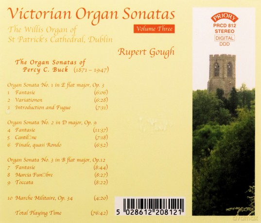 Rupert Gough: Victorian Organ Sonatas - Vol 3 - The Organ Of St.Patricks Cathedral. Dublin. Ireland [CD]