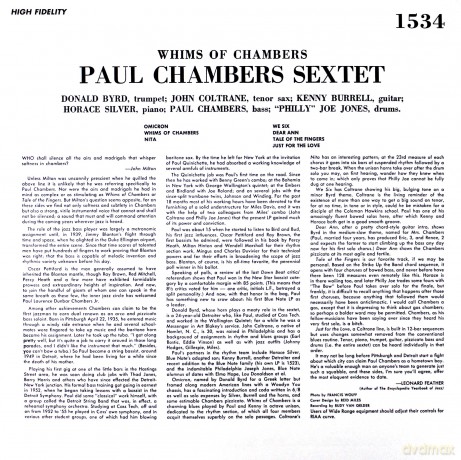 Paul Chambers Sextet: Whims Of Chambers [Winyl]