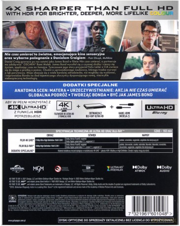 007 James Bond Nie czas umierać [Blu-Ray 4K]+[Blu-Ray]