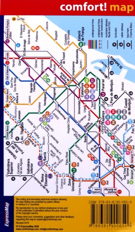 Comfort!map Barcelona midi 1:20 000 plan miasta