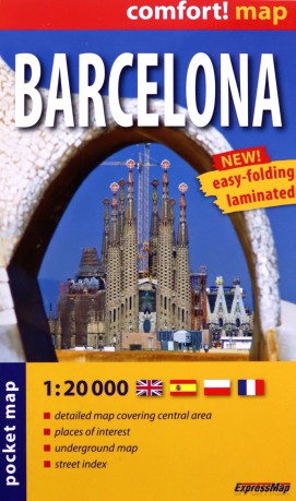 Comfort!map Barcelona midi 1:20 000 plan miasta