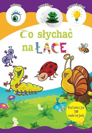 Kolekcja 50 naklejek. Co słychać na łące [KSIĄŻKA]