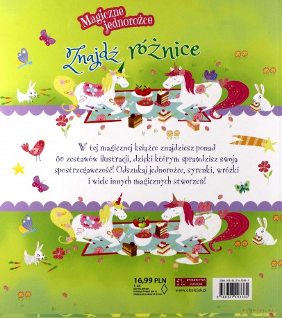 Magiczne jednorożce. Znajdź różnice [KSIĄŻKA]