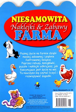 Niesamowita farma. Naklejki i zabawy [KSIĄŻKA]