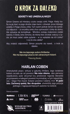 O krok za daleko - Harlan Coben [KSIĄŻKA]