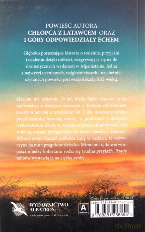 Tysiąc Wspaniałych Słońc - Khaled Hosseini [KSIĄŻKA]
