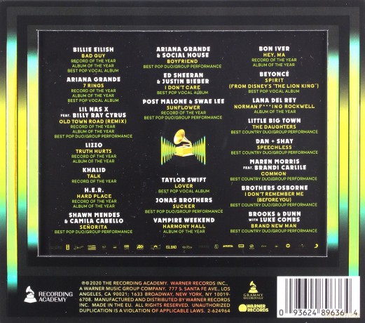 2020 Grammy Nominees [CD]