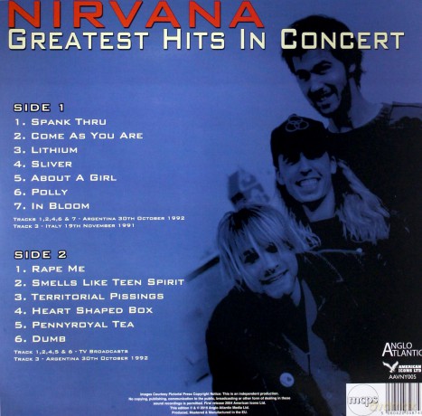 Nirvana: Greatest Hits In Concert (Grey) [Winyl]