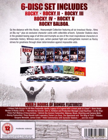 Rocky - The Complete Saga: Rocky / Rocky II / Rocky II / Rocky IV / Rocky V / Rocky Balboa [BOX] [6xBlu-Ray]