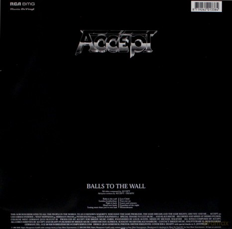 Accept: Balls To The Wall (Black) [Winyl]