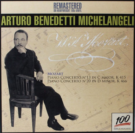 Benedetti Michelangeli, Arturo: Mozart: Piano Concerto N.13 K 415, Piano Concerto N.20 K 466 [Winyl]