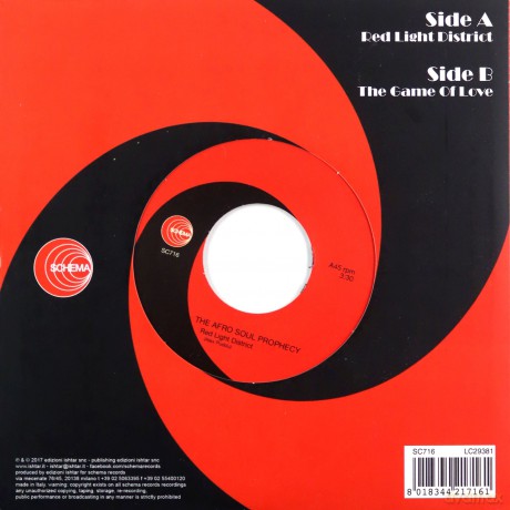 The Afro Soul Prophecy: Red Light District / The Game Of Love [Winyl]