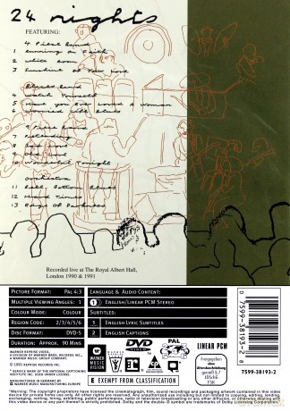 Eric Clapton: 24 Nights [DVD]