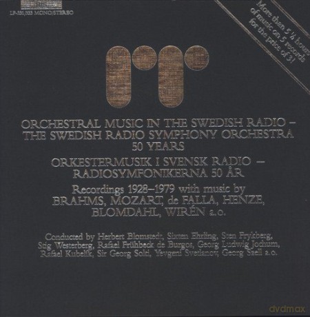 Swedish Radio Symphony Orchestra-Historical 333'11: Swedish Radio Symphony Orchestra [Winyl]