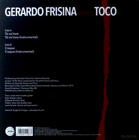 Gerardo Frisina Meets Toco: Ta Na Hora/Craque [Winyl]