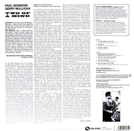 Paul Desmond: Two Of A Mind [Winyl]
