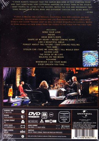 Sting: Inside The Songs Of Sacred Love [DVD]