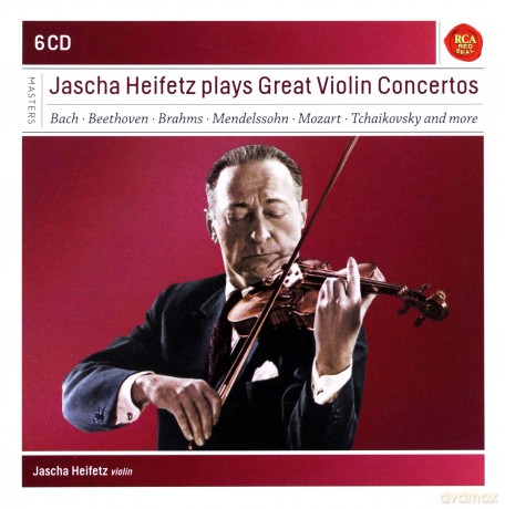 Jascha Heifetz: Jascha Heifetz Plays Great Violin Concertos [6CD]