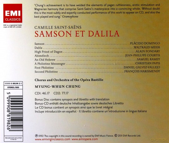 Myung-Whun Chyng: Samson Et Dalila [3CD]