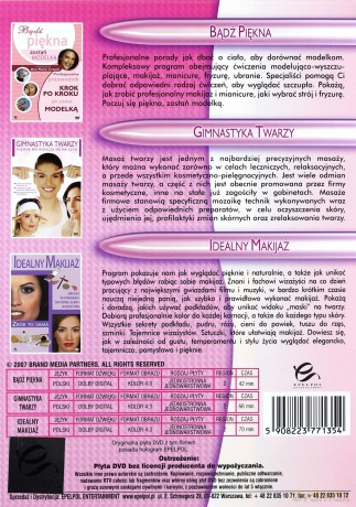 Pakiet filmów dla kobiet: Bądź piękna / Gimnastyka twarzy / Idealny makijaż [BOX] [3DVD]