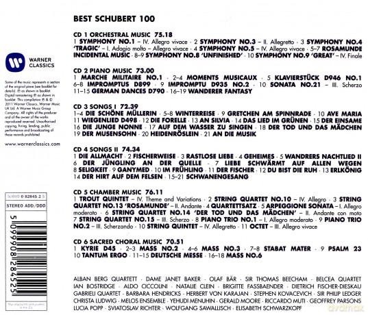 100 Best Schubert [6CD]