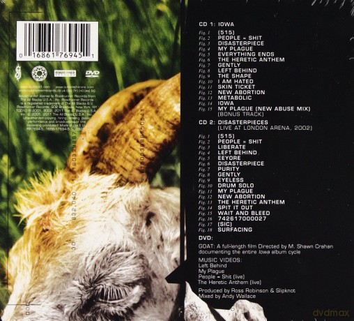 Slipknot: Iowa 10th Anniversary (digipack) [2CD]+[DVD]