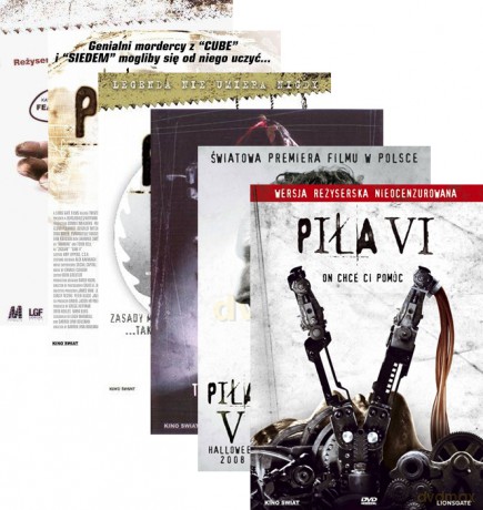 Piła 1+2+3+4+5+6 Pakiet [6DVD]