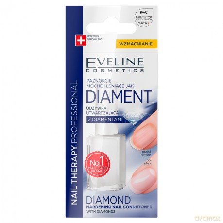 Eveline Nail Therapy Lakier odżywka utwardzająca do paznokci Diament 12ml